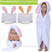 Shower Gift for Girl or Boy Newborn Infant | Large Cute Animal Hood No Cotton high quality baby towel with hood